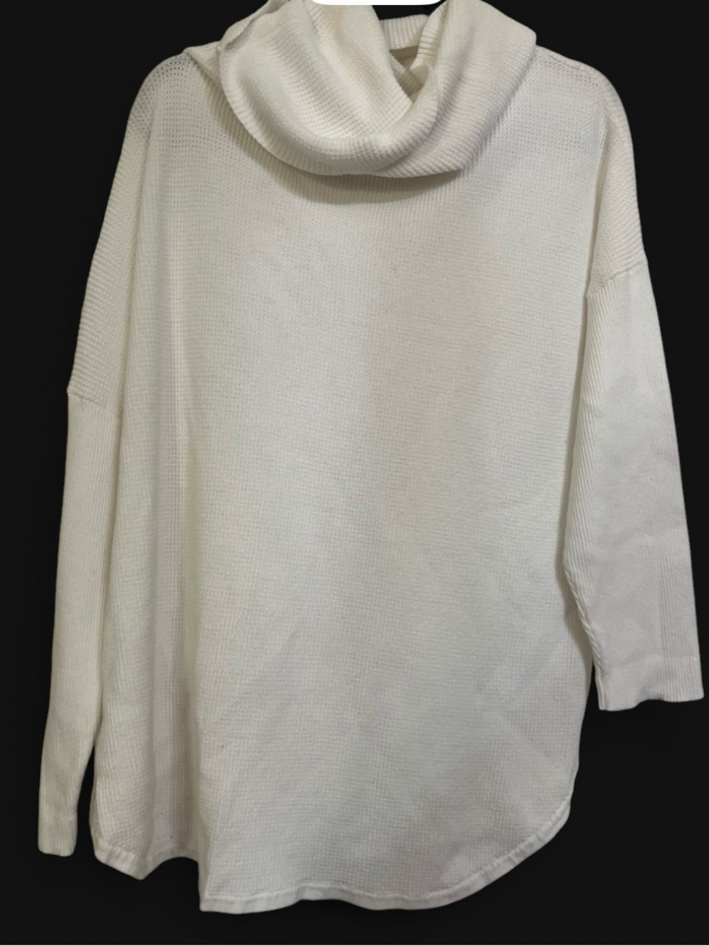 Cozy Ivory Cowl Neck Sweater XXL